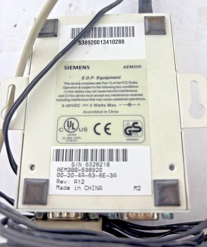 Siemens APOGEE Ethernet MicroServer AEM200 Model 538-920 — product image 3 of 4