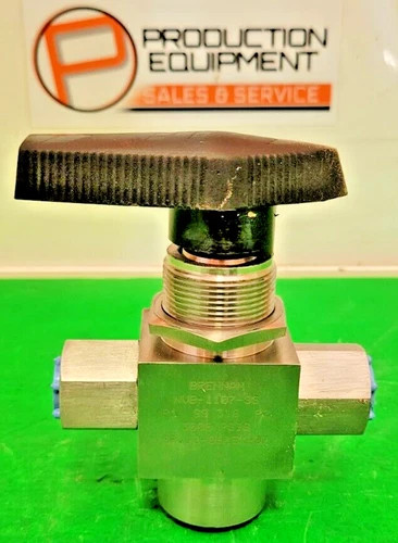 Brennan NVB-1107-SS 3-Way Stainless Steel Ball Valve, 1/4" FNPT