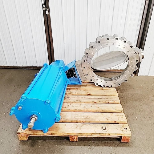 Neles Jamesbury 24" CL-150 Wafer Sphere Butterfly Valve 316SS 8151-113600XZ — product image 6 of 12