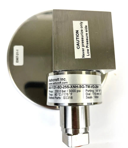 Ashcroft 1131 Differential Pressure Gauge 0-25 PSID 3000 PSI SST — product image 5 of 14