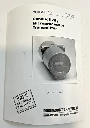 Rosemount Analytical 2081C Conductivity Microprocessor Transmitter — product image 8 of 8