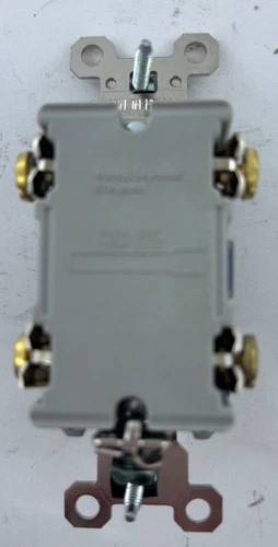 Pass & Seymour Legrand PS15AC2 Double Pole Toggle Switch, Brown — product image 4 of 6