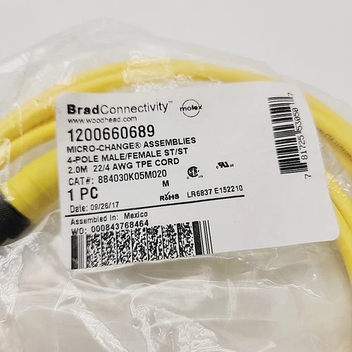 Brad Connectivity Molex 884030K05M020 Micro-Change Assembly Cable — product image 2 of 3