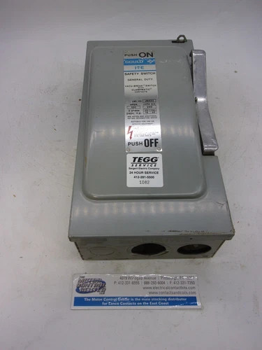 Gould ITE Vacu-Break JN423 Fusible Safety Switch, 3P, 100A, 240V, NEMA 1 — primary product image