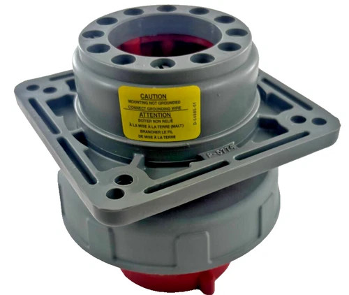 Hubbell 430B7W Flanged Inlet Watertight Pin and Sleeve — product image 5 of 6