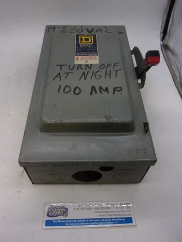 Square D H323N Heavy Duty Safety Switch, 100A, 240V, 3-Pole, Fusible, NEMA 1 — primary product image