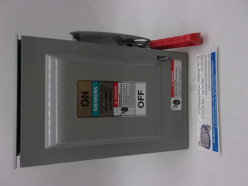 Siemens Heavy Duty Non-Fusible Solar Safety Disconnect Switch HNF361RPV — product image 3 of 8