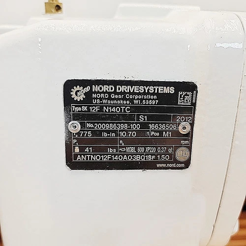 SEEPEX BCSB 2-12 Progressive Cavity Pump with Nord SK 12F N140TC Gear Reducer and Baldor 1.5 HP DC Motor — product image 11 of 13