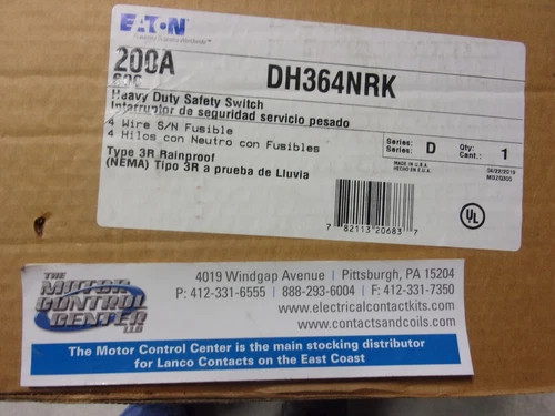 Eaton Heavy Duty Safety Switch DH364NRK