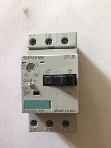 Siemens Sirius Motor Protector 3RV1011-0HA10, 0.55-0.8A — primary product image
