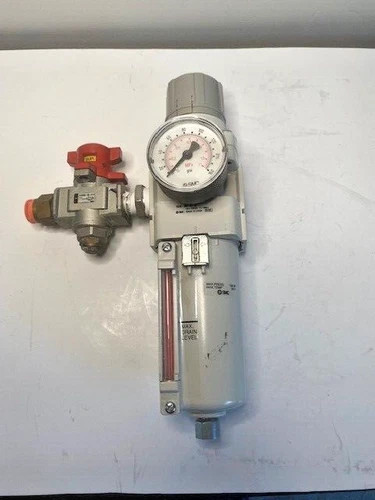 SMC AW40-N04-8Z-A Filter Regulator with Shut Off Valve VHS400-04