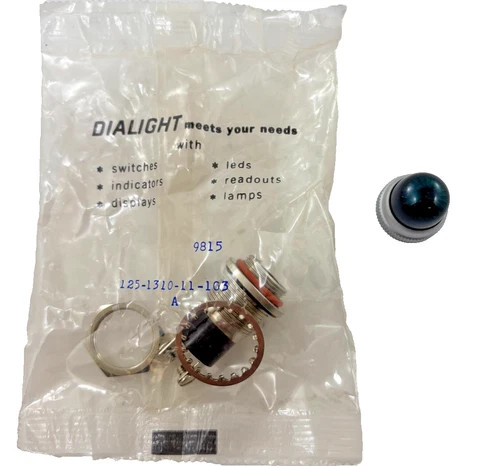Dialight 125-1310-11-103 Panel Mount Indicator with Green Lens