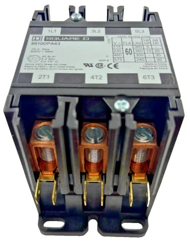 Square D 8910DPA63V02 Definite Purpose Contactor 3 Pole 600V — product image 4 of 7