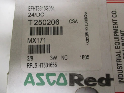ASCO RedHat EFHT8316G054 3-Way Solenoid Valve — product image 5 of 5