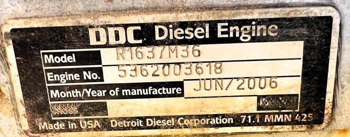 MTU 16V2000 1000 kW Diesel Generator Set with Stamford CC634C Alternator — product image 7 of 8