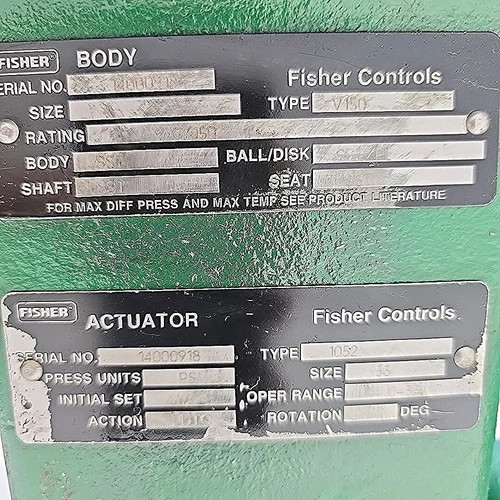 Fisher 4" V300 Vee-Ball Rotary Control Valve Body CG8M — product image 4 of 6