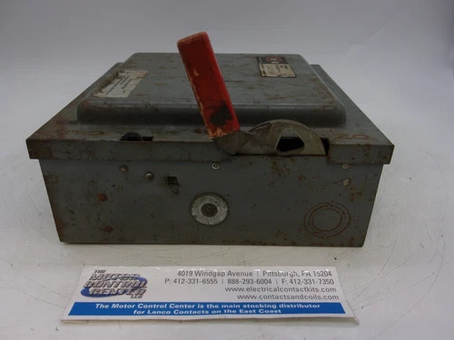 Cutler-Hammer DH461U Heavy Duty Safety Switch 30A 600V 4-Pole Non-Fusible NEMA 1 — product image 6 of 8