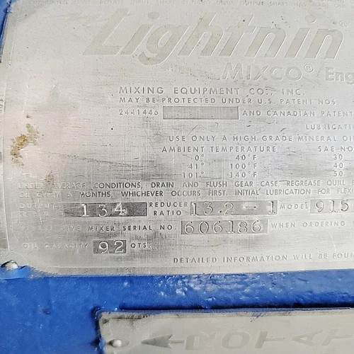 Falk 9GDX Gear Reducer for Lightnin Mixer, Model 915-RELB-200-2, 13.2:1 Ratio, 200 HP — product image 8 of 11