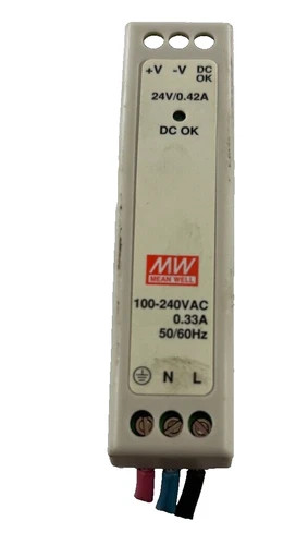 MEAN WELL MDR-10-24 DIN Rail Power Supply — product image 3 of 5
