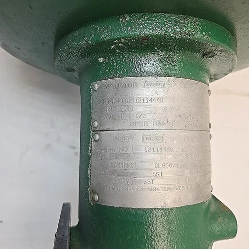 Fisher 3" ED CL600 Control Valve CF8M with 657 Size 40 Pneumatic Actuator — product image 5 of 8