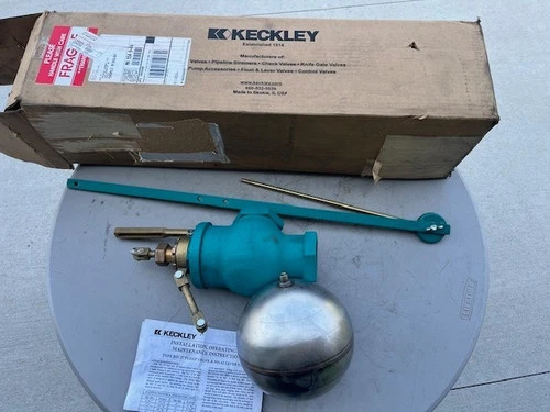 Keckley 227SG/IB Type 27 Float Valve with No. 62 Lever Valve, 2" NPT, 7" Diameter Float Ball