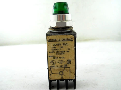 Square D 9001JT38 Green Pilot Light — primary product image