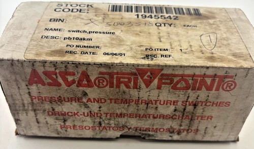 ASCO TriPoint General Purpose Pressure Switch PB10AKM — product image 3 of 5