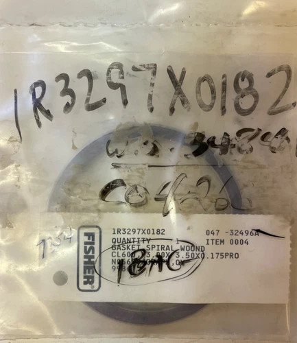 Fisher Spiral Wound Gasket 1R3297X0182 for CL600 — primary product image