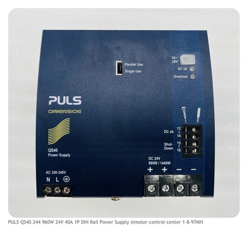 PULS QS40.244 960W 24V 40A DIN Rail Power Supply — product image 7 of 7