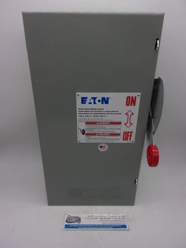 Eaton DH323FGK Heavy Duty Safety Switch 100A 3-Pole Fusible — product image 3 of 8