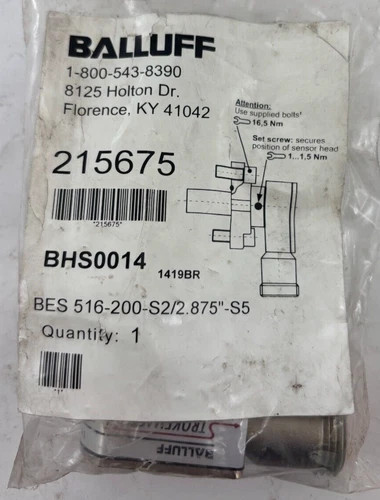 Balluff Strokemaster Inductive Sensor BHS0014 BES 516-200-S2/2.875"-S5