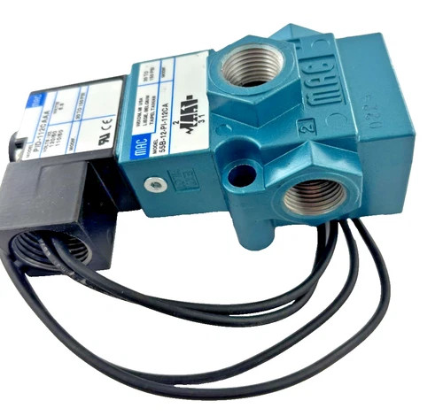 MAC Valves 55 Series Solenoid Valve 55B-12-PI-112CA with PID-112CAAA Coil — product image 3 of 6