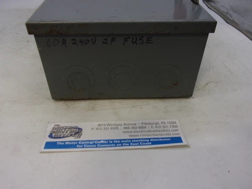 Cutler-Hammer DH222NGK Heavy Duty Safety Switch, 60A, 240V, Fusible, NEMA 1 Indoor — product image 5 of 8
