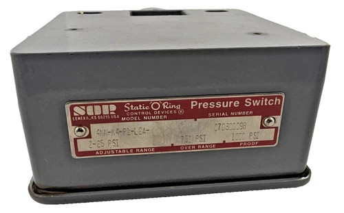 SOR Static O-Ring Pressure Switch 4NN-K4-P1-C2A — product image 8 of 11