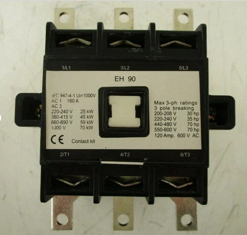 EH 90 3-Pole Contactor (Aftermarket for ABB EH-90-30-22) — primary product image