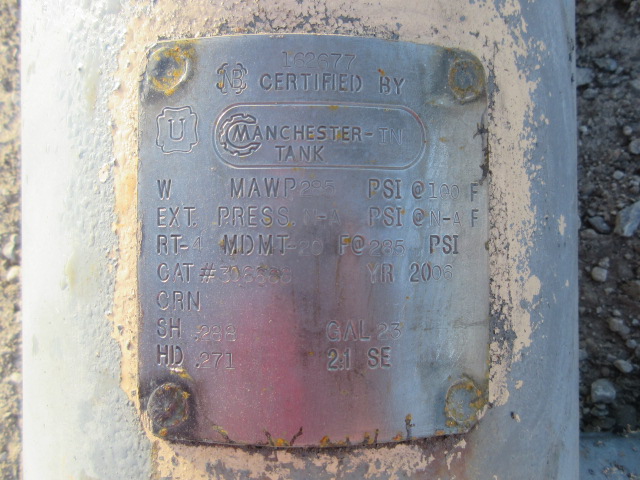 Manchester Tank Horizontal Separator Tank, Catalog #306666, 23 Gallon — product image 6 of 7