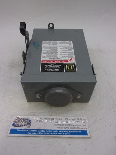 Square D DU221RB General Duty Safety Switch 30A 2P 240V Non-Fusible NEMA 3R — product image 7 of 8