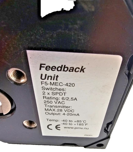 Flowserve PMV F5NU-MEC420-00-Z Feedback Unit — product image 3 of 7