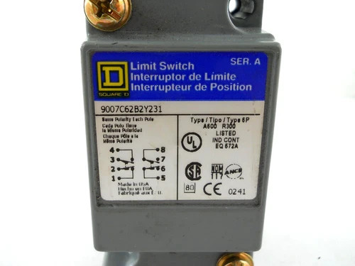 Square D Heavy Duty Limit Switch 9007C62B2Y231 — product image 2 of 5