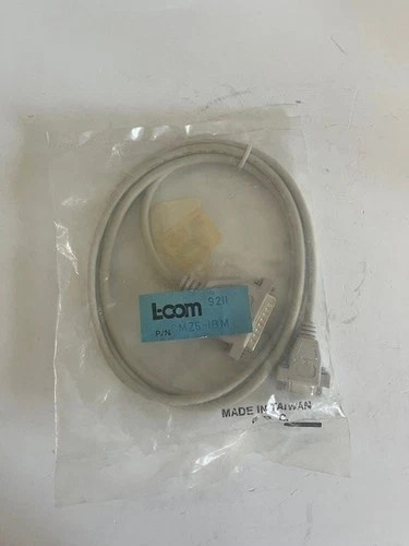 L-COM CMZ6-IBM Interface Cable DB25M to DB9F — primary product image