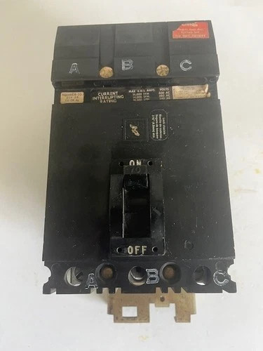 Square D FA-36070 70A 600VAC 3-Pole I-Line Molded Case Circuit Breaker — primary product image