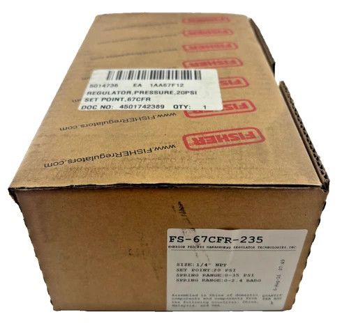 Fisher 67CFR-235 Instrument Supply Pressure Regulator with Filter — product image 2 of 5