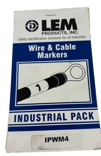 LEM Products IPWM4 Industrial Pack Wire Markers — primary product image