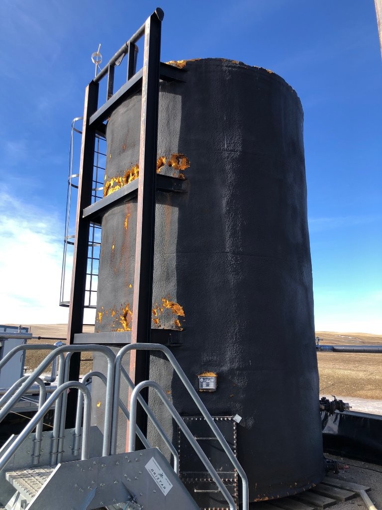400 BBL GLM Fire Tube Insulated Storage Tank – 1995 — product image 2 of 6