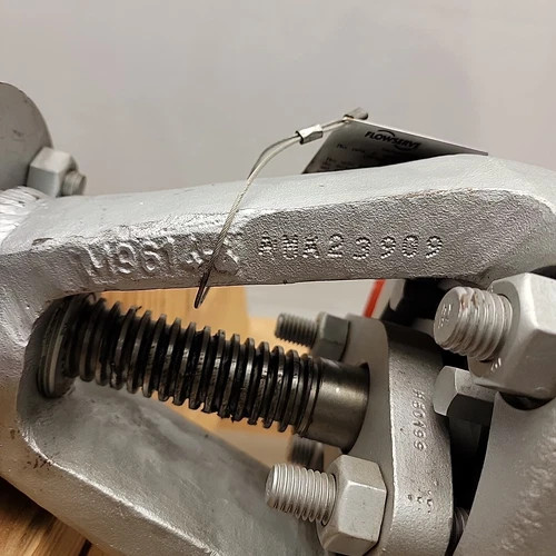 Flowserve Edward 4" Class 2900 Special Angle Blowdown Valve with V1-1S Gear Actuator — product image 17 of 19