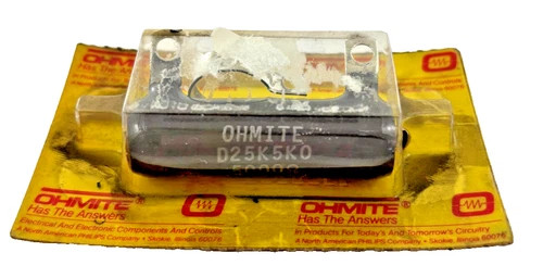 Ohmite D25K5K0 Adjustable Wirewound Resistor, 5K Ohms — primary product image