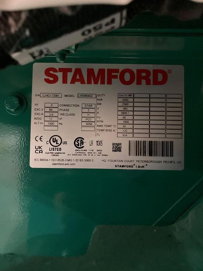 Stamford PE743G2 2000 kW Generator End