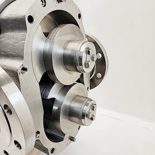 SPX Waukesha Cherry-Burrell 5070 Rotary Positive Displacement Lobe Pump with 15 HP Motor and 7.70:1 Gearbox — product image 9 of 19