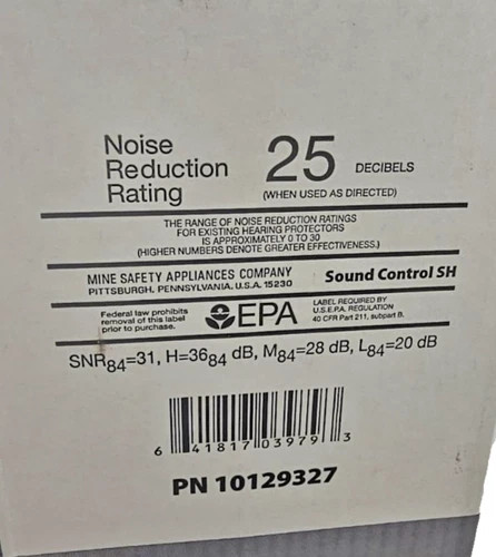 MSA 10129327 SoundControl SH Earmuffs 25 NRR Gray/Black Cap-Mounted — product image 3 of 3
