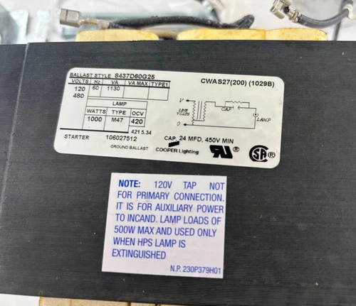 Lumark Cooper Lighting MHKT-1000-CWA-480V 1000W MH 480V CWA Ballast Kit — product image 6 of 6